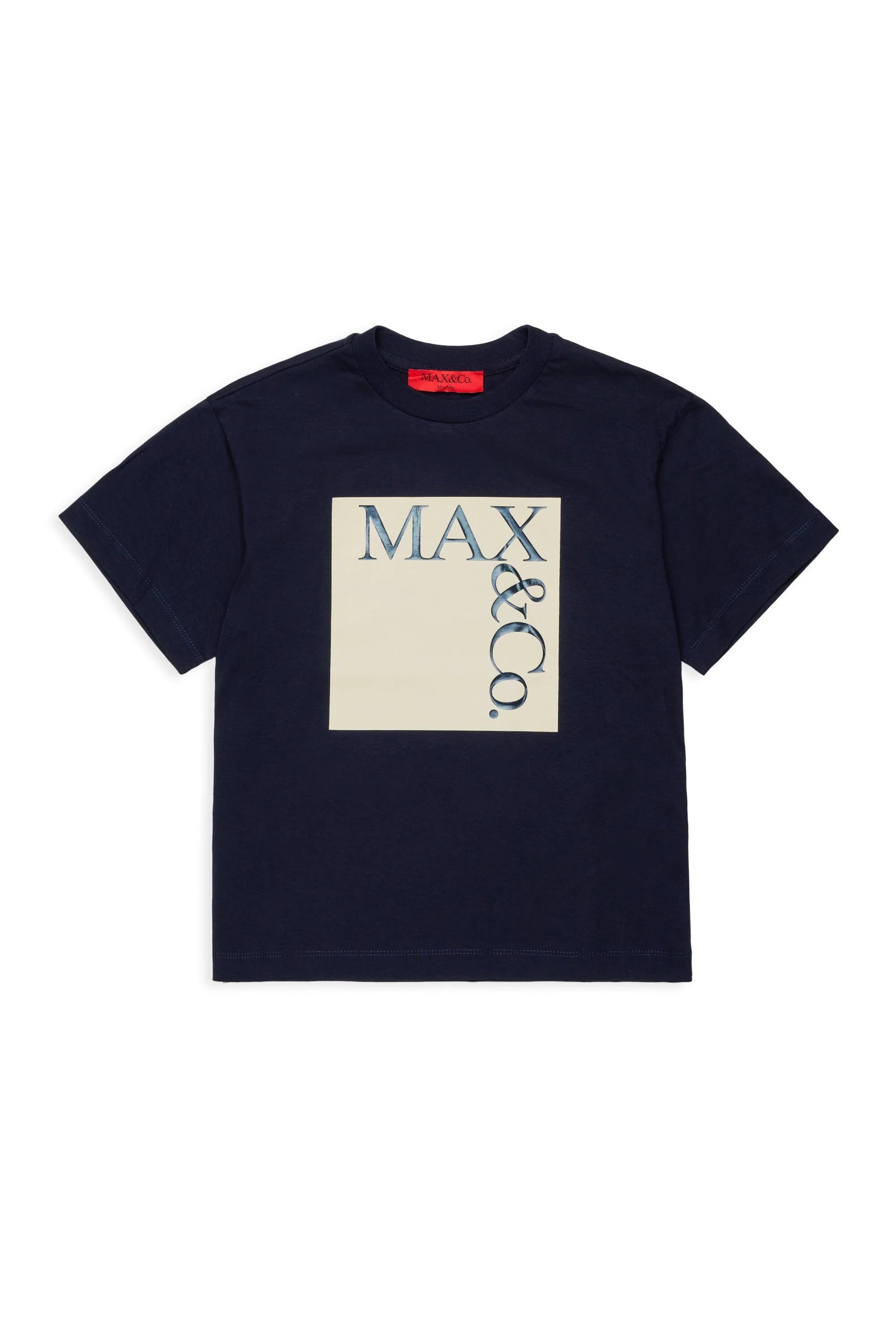 MAX&Co.<BR/>Maglietta Icona con logo blu MX0005-MX057 MX854 MAX&CO KID 