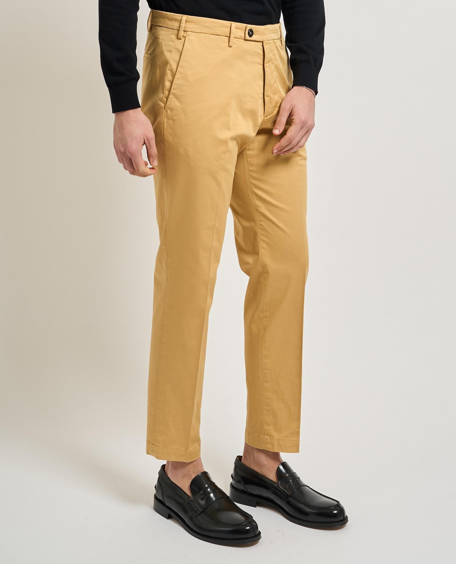 Pantaloni uomo Michael Coal con bottone Ocra MCBRA2030S26C789 MCBRA2030S26C 789 MICHAEL COAL 