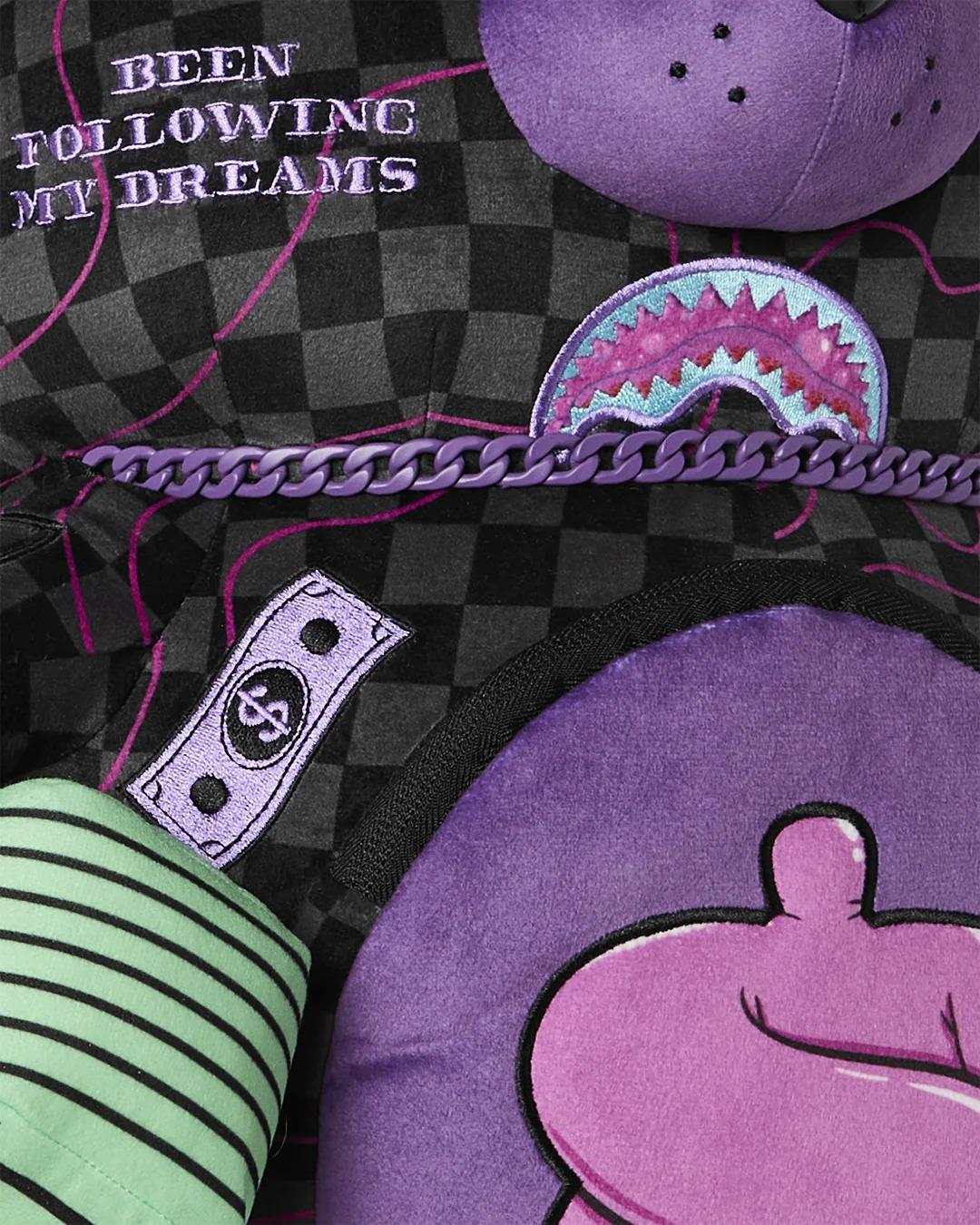 ZAINO CON ORSO E SLIME VIOLA CHE CONQUISTA L'ORSO 910B9012NSZV.UNICA 910B8958NSZ V.UNICA SPRAYGROUND 