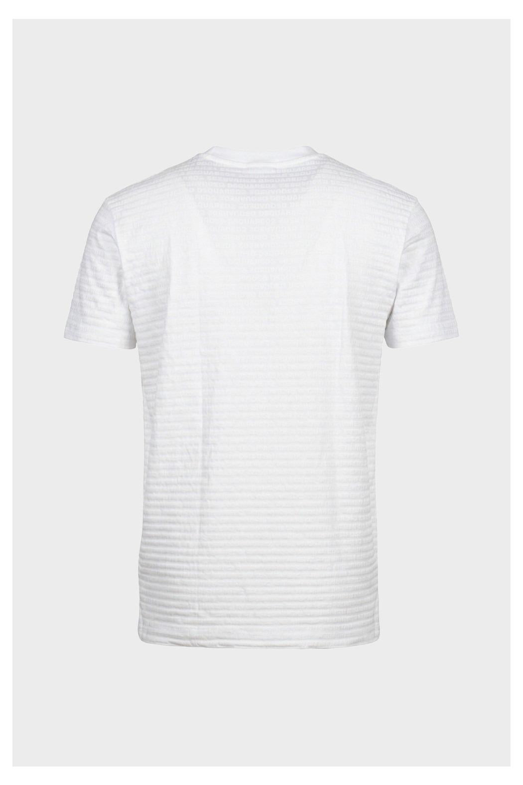 Dsquared2 T-shirt logo all over bianca D9M206200 110 DSQUARED 