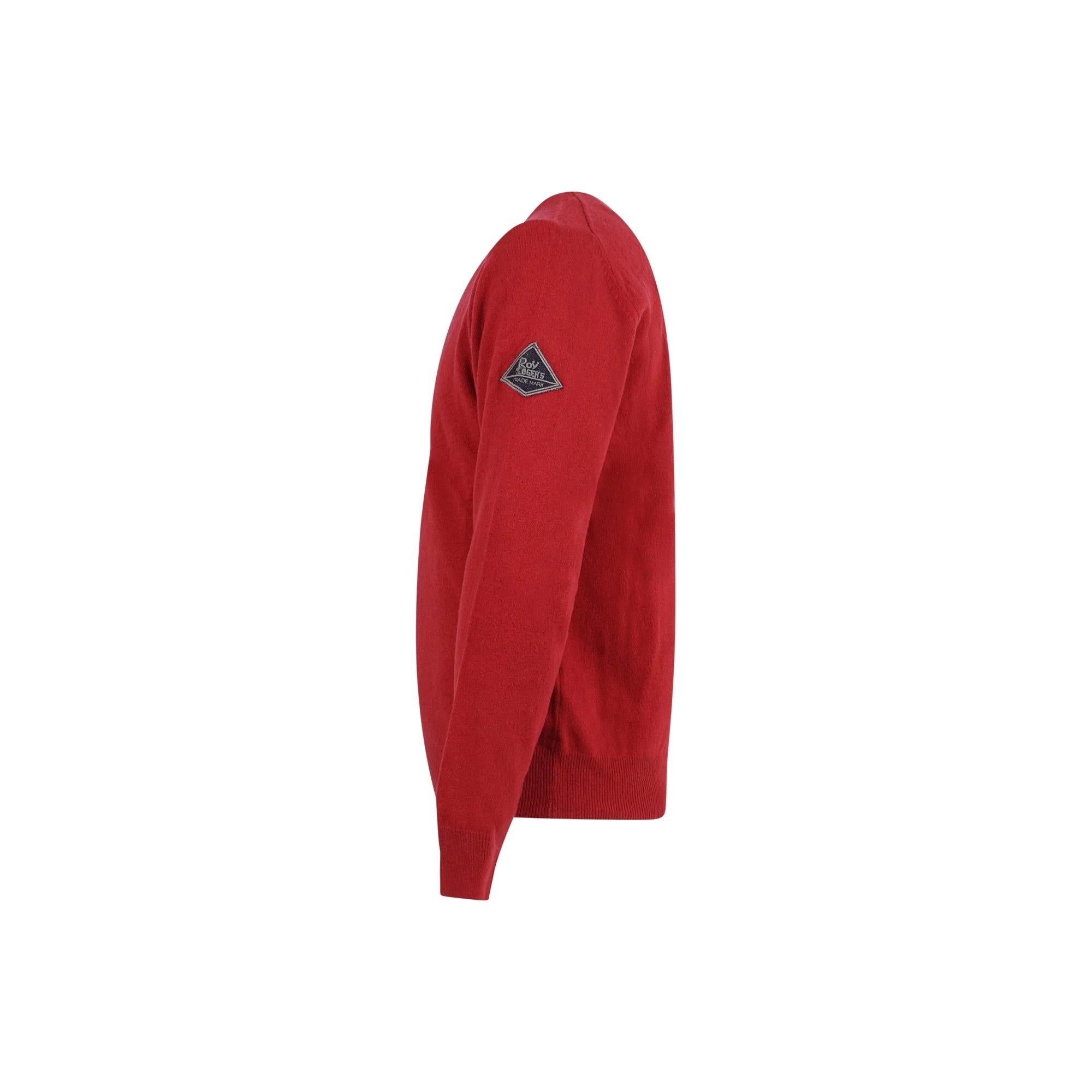 MAGLIONE GIROCOLLO IN LANA E CASHMERE FINEZZA 12 RED RRU502CC53XXXX C0159 ROY ROGER'S 