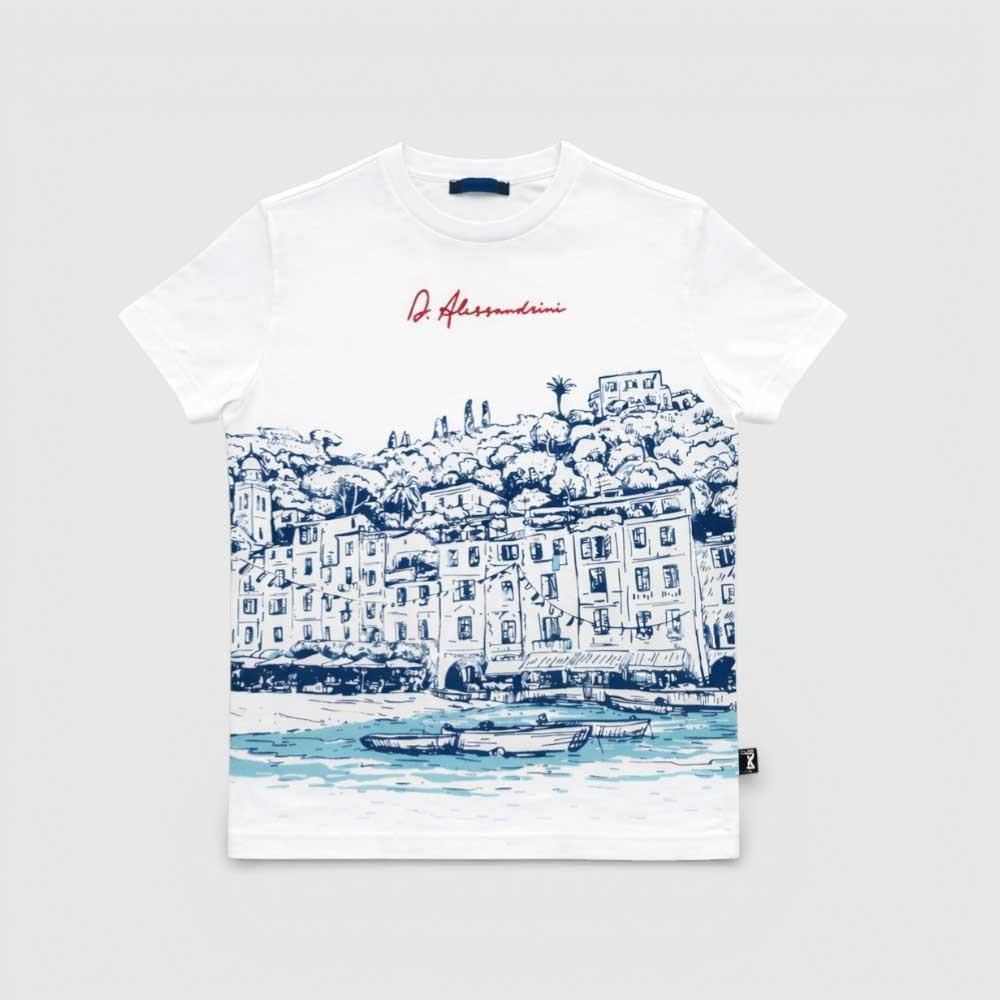 T-shirt Daniele Alessandrini Kids Bianca 1236M00474 WHITE DANIELE ALESSANDRINI 