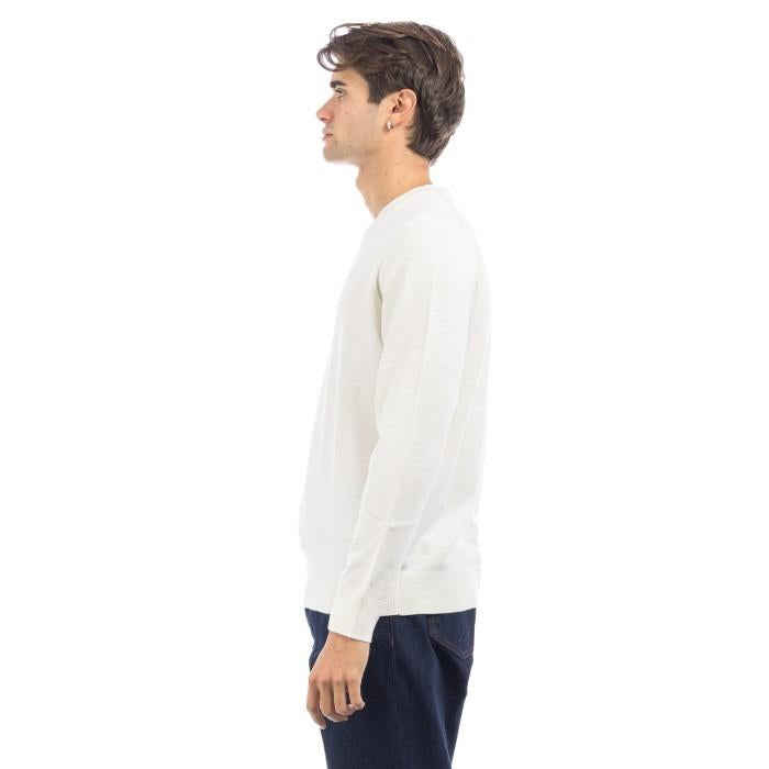 DIKTAT Maglia girocollo in misto viscosa e cashmere fin.12 naturale DK97001 NATURALE DIKTAT 