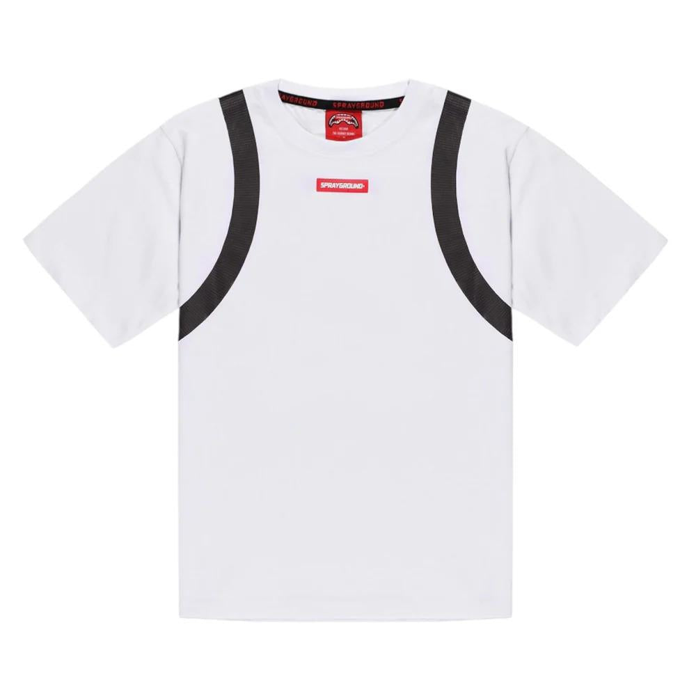SPRAYGROUND T-shirt Bianca A Maniche Corte Con Stampa SPY1401WHT SPY1401 WHITE SPRAYGROUND 