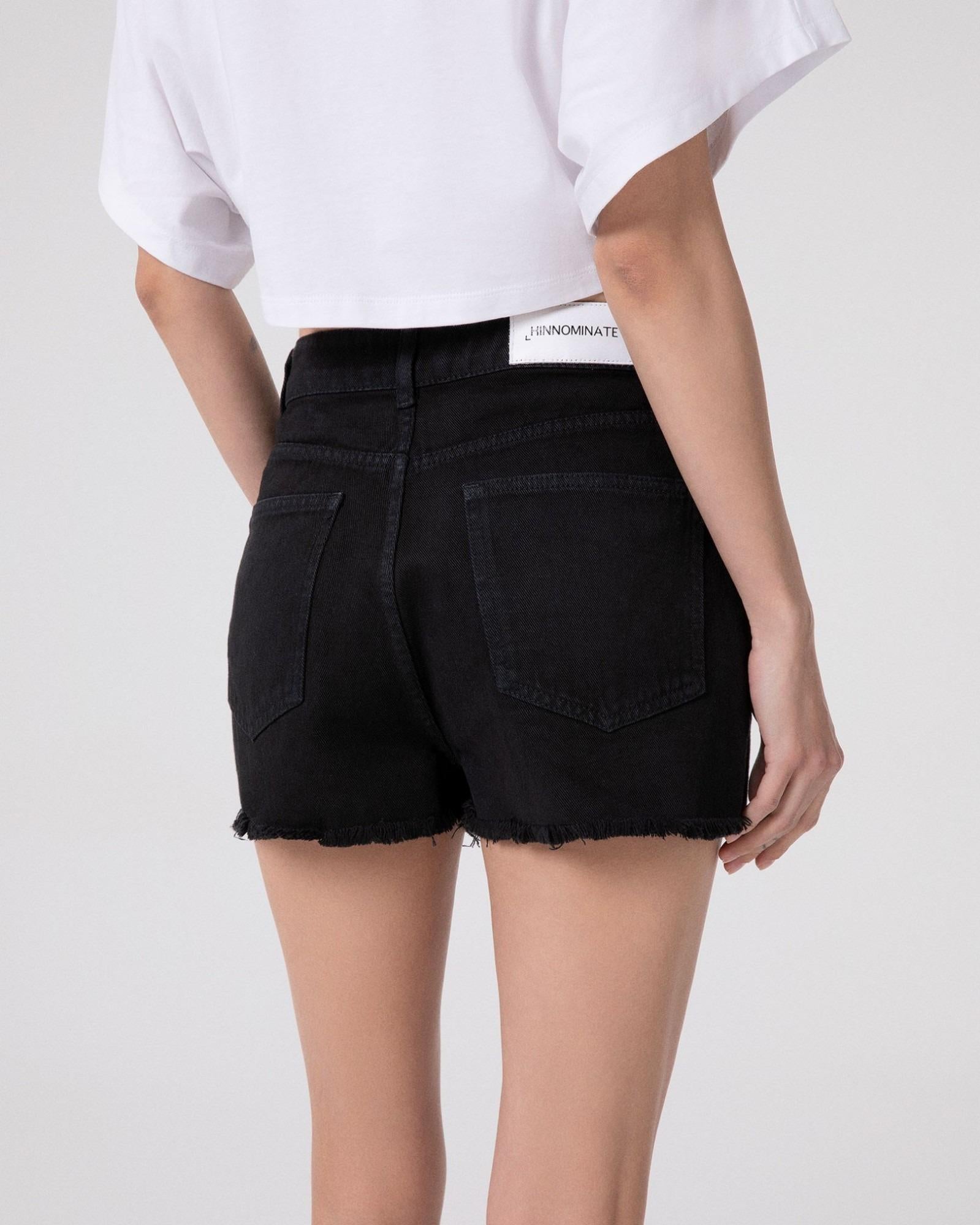 Bull Denim Shorts  Black HINNOMINATE HMABW02695-MTFI0002 NE01 HINNOMINATE 