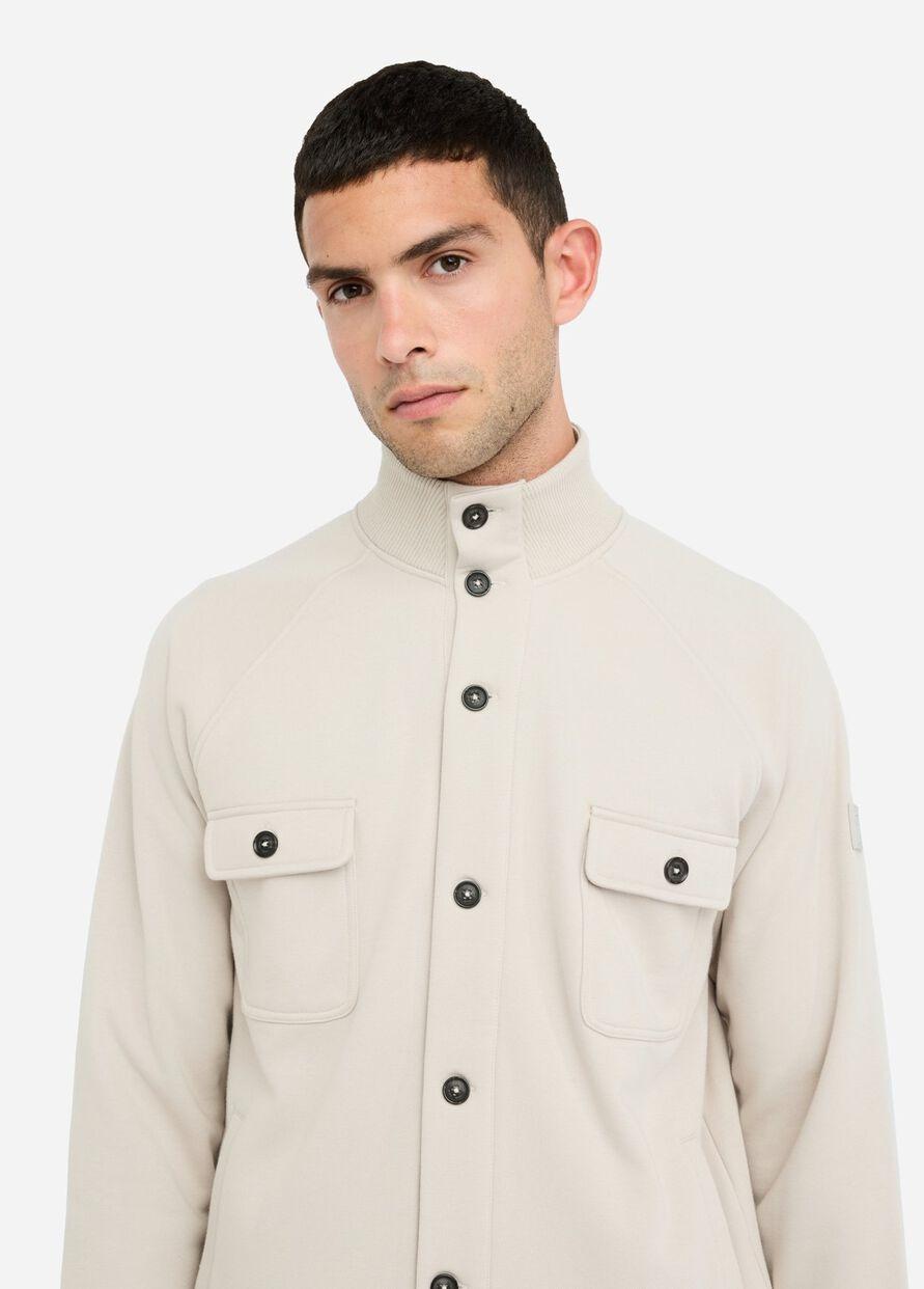 Liu-jo Cardigan in felpa di cotone nebbia QF5160F0328 50000 LIU-JO 