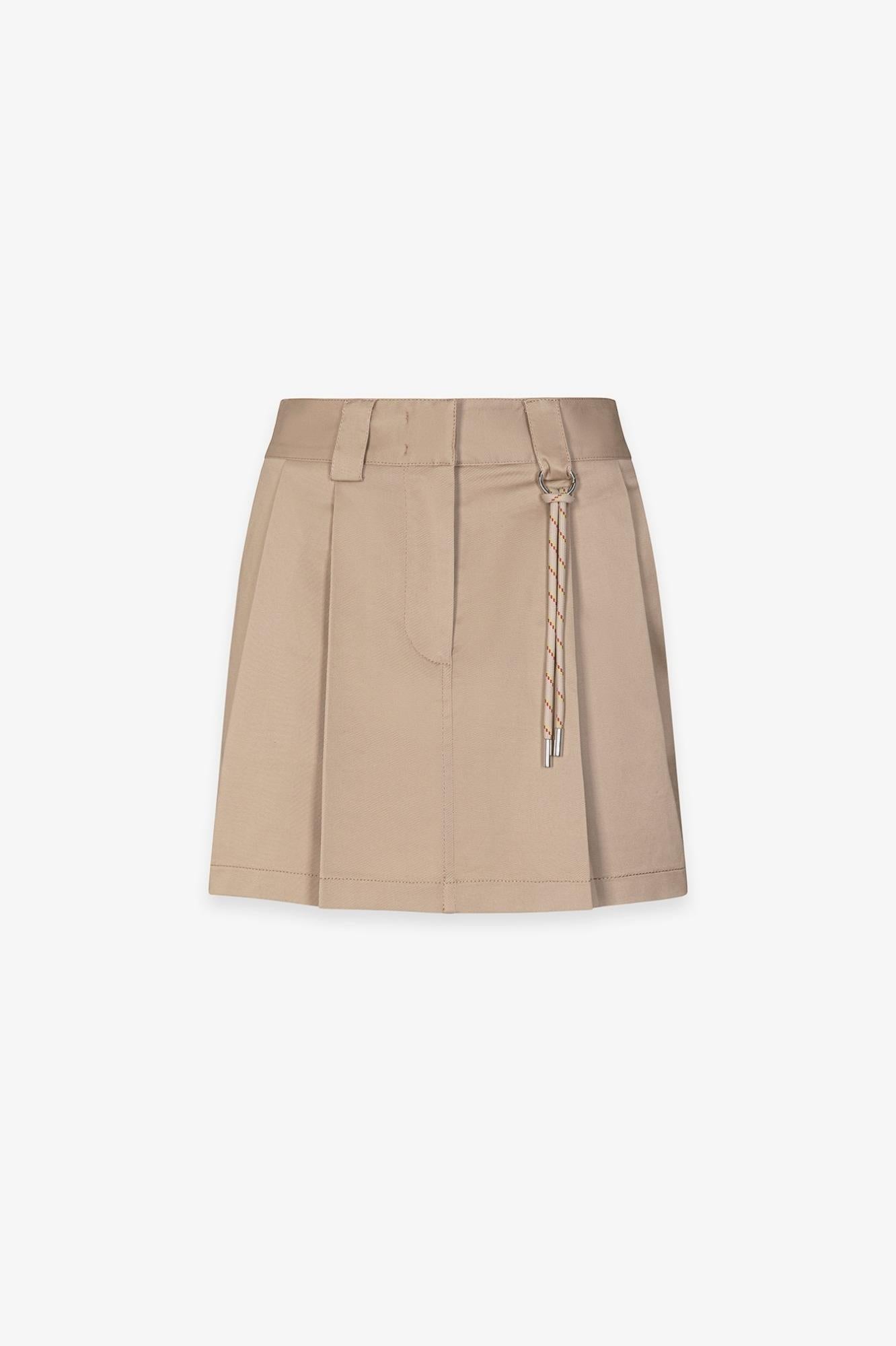 Gonna Corta In Cotone Con Sacco Tasca A Contrasto  Safari - Gaëlle Paris GAABW09726-TMTG0001 BE33 GAELLE 