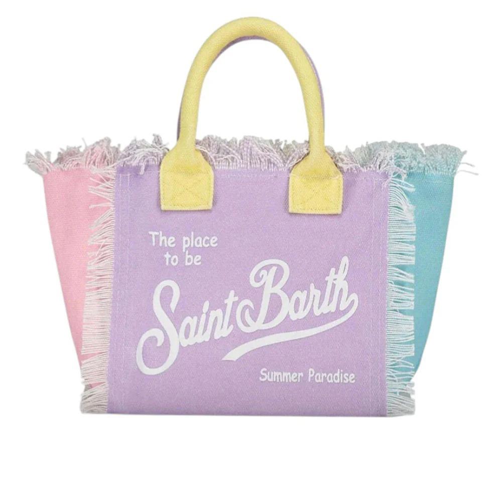 Mc2 Saint Barth Borsa Colette In Canvas Con Fantasia Color Block COL0001/02576L COL0001 02576L MC2 SAINT BARTH 