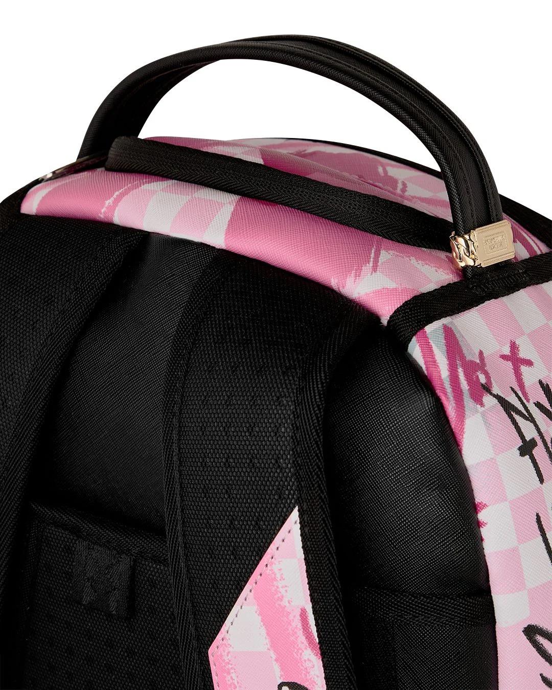 ZAINO SPRAYGROUND DLXSV ROSA A QUADRI FUMO 910B8672NSZ PINK SPRAYGROUND 