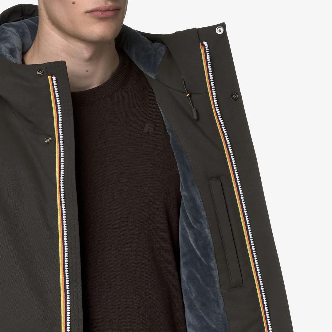 JARNO TWILL MARMOTTA<BR/>BLACK OLIVE-BLUE AIRFORCE K8133FW B2V K-WAY 