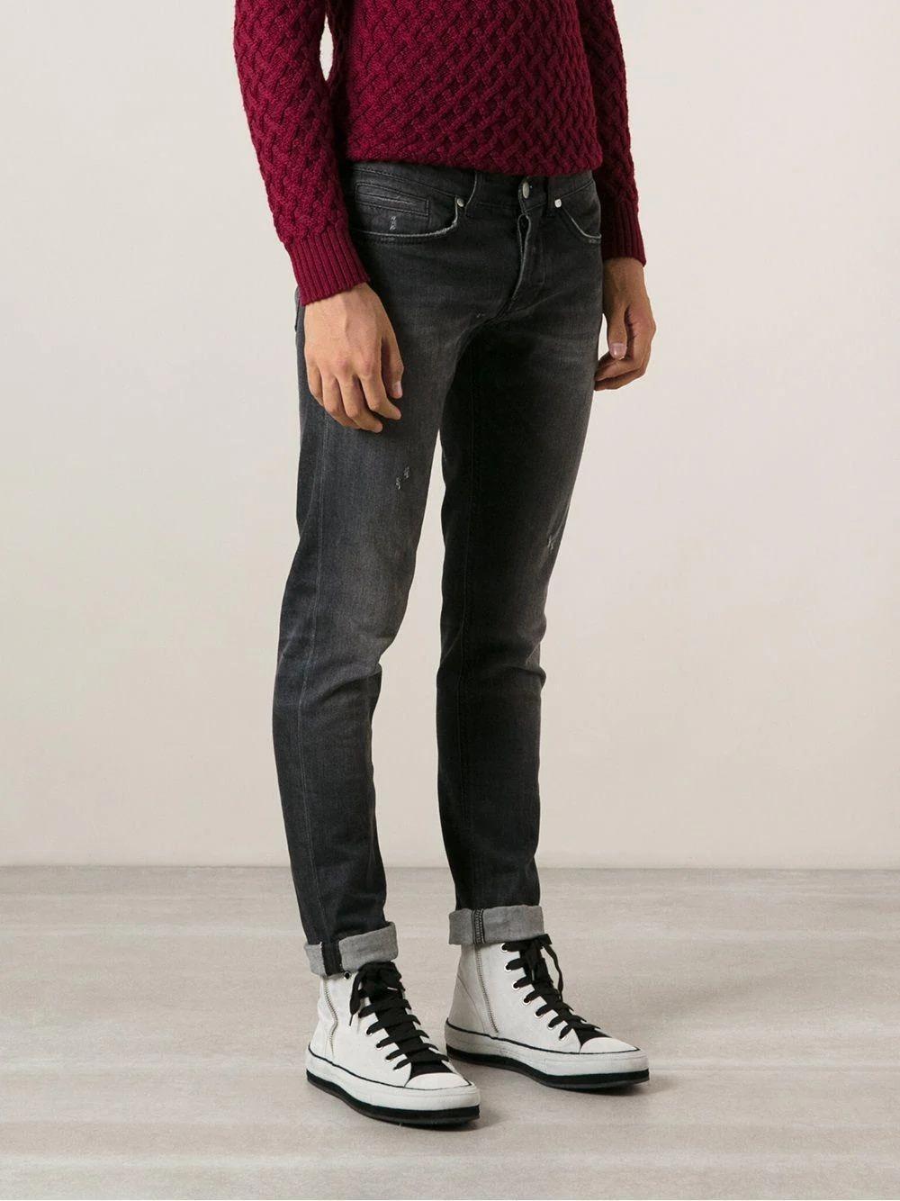 Jeans George skinny in cotone nero UP232-DS0369U-LM3 999 DONDUP 