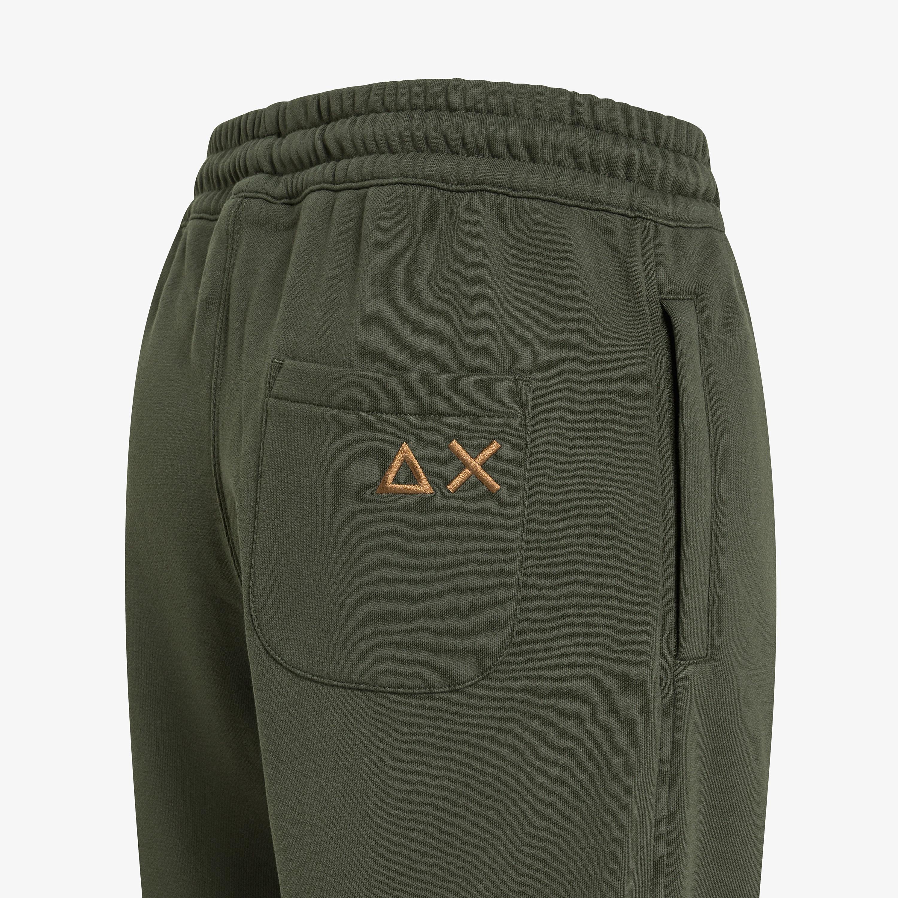 SUN68 Pantaloni in felpa di misto cotone militare scuro F45140 74 SUN 68 