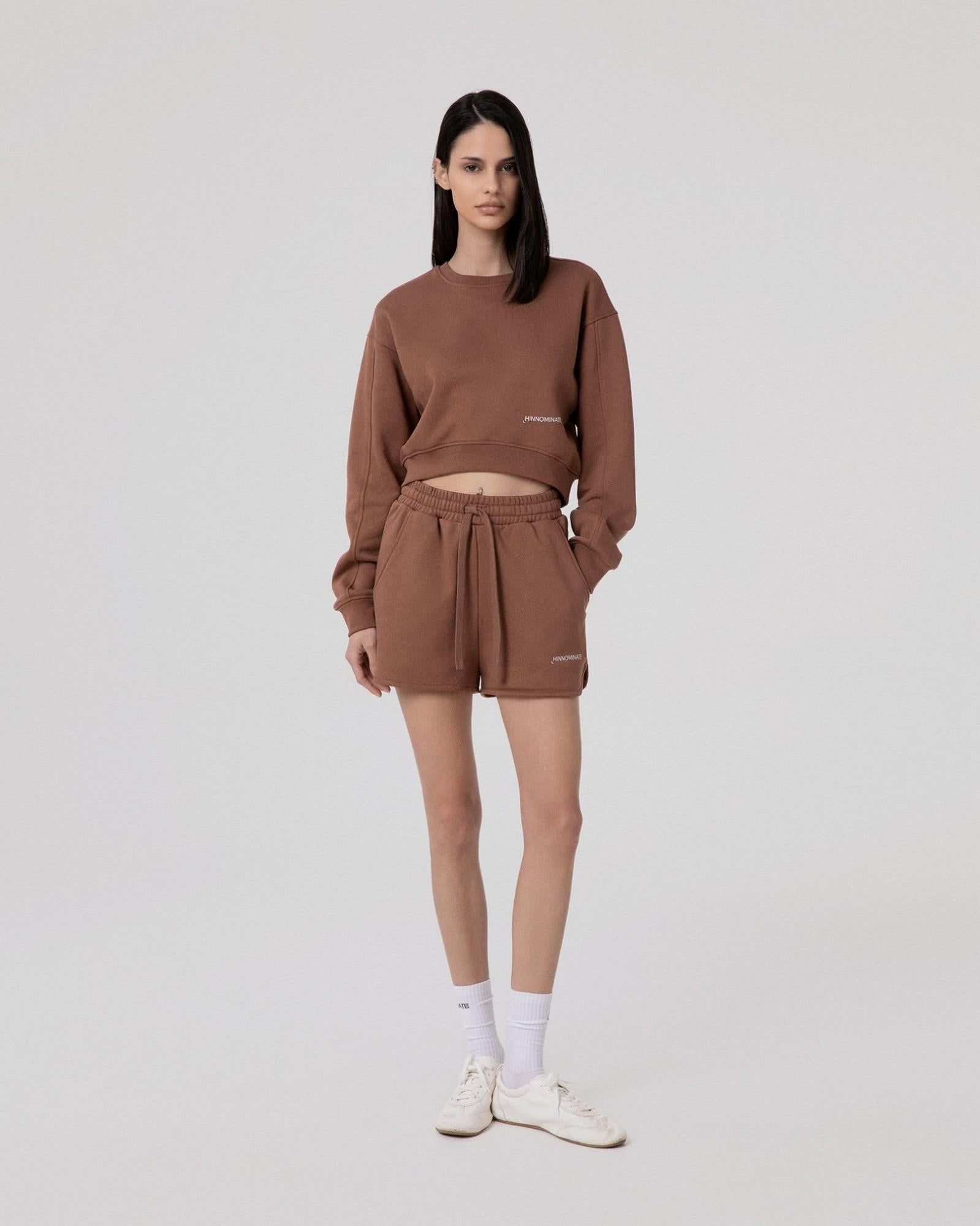 Felpa Corta Paricollo Basica  Moka HINNOMINATE HMABW02364-TMTF0009 MA63 HINNOMINATE 
