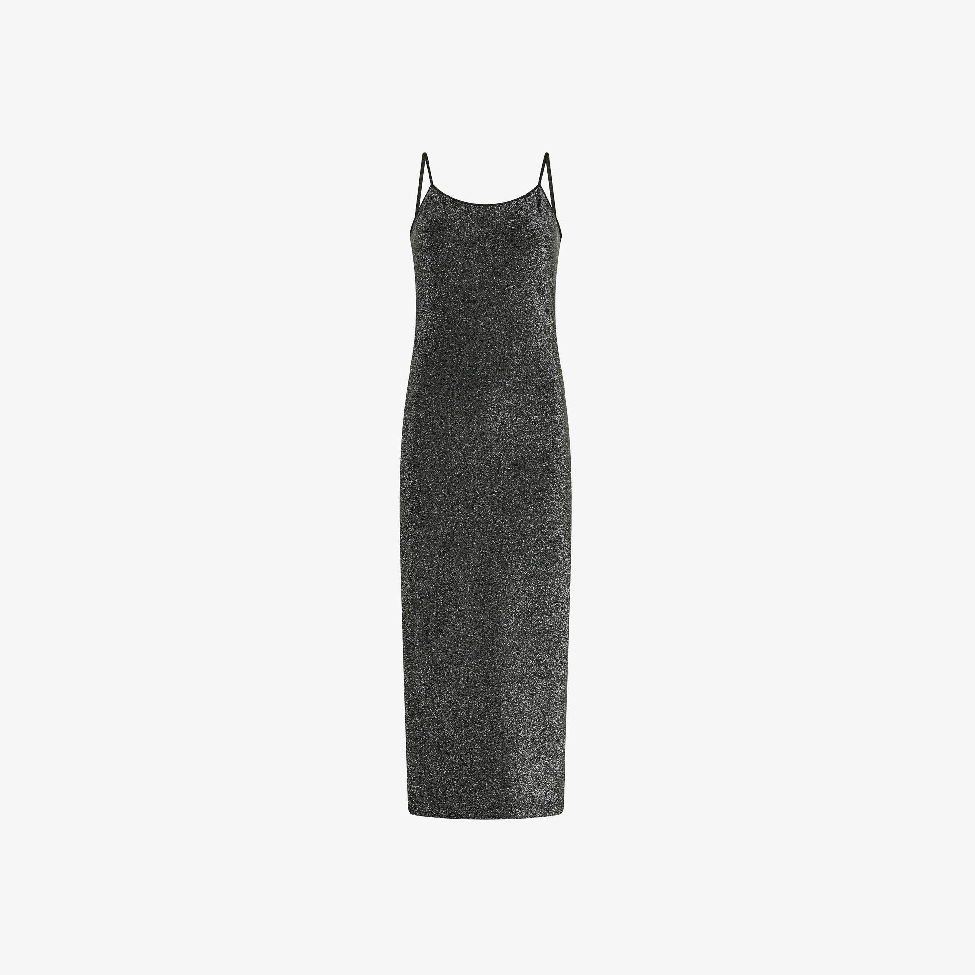 Abito in lurex nero H35211 11 SUN 68 
