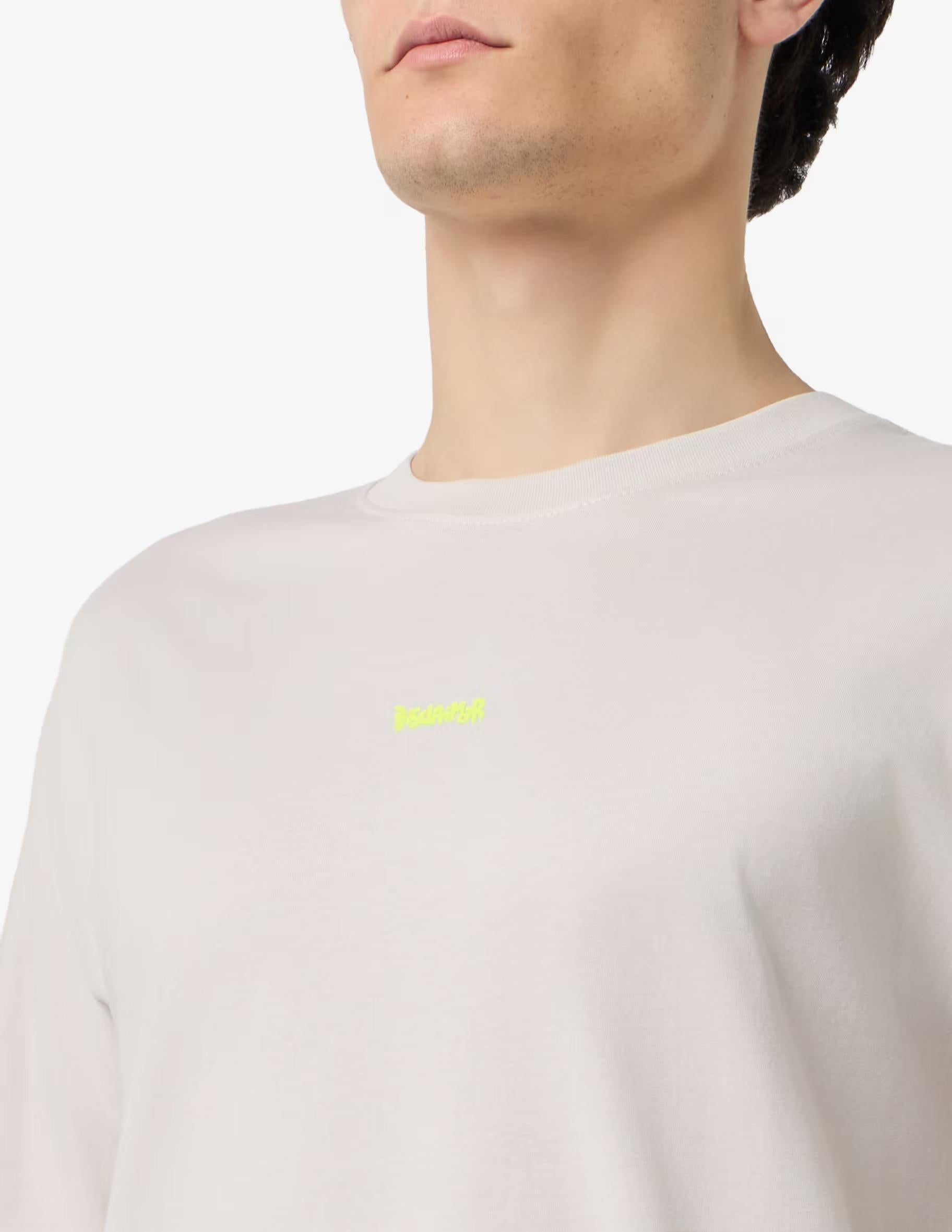 Disclaimer<BR/>T-shirt in cotone jersey graffiti Ghiaccio stampa fluo 26EDS55401 GHIACCIO-ST.G.FLUO DISCLAIMER 