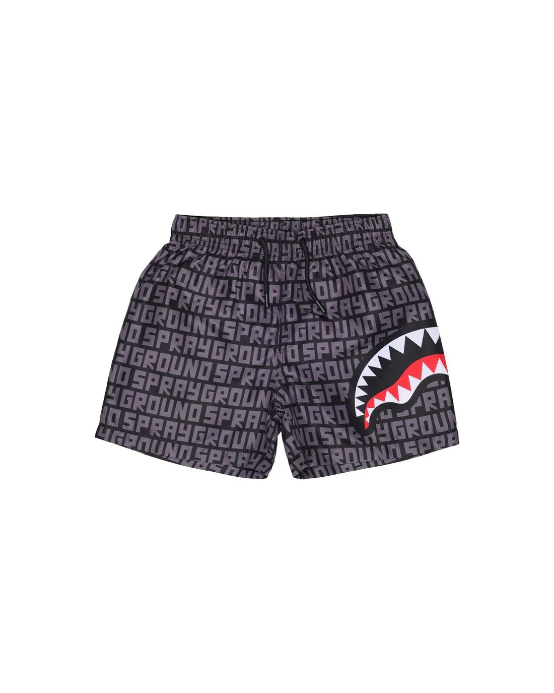SHARK CENTRAL INFINITY SWIM TRUNKS GREY SPY1468 GREY SPRAYGROUND 