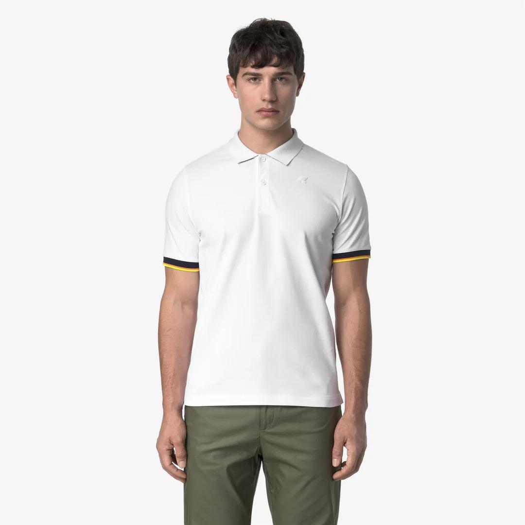 VINCENT PIQUE SLIM<BR/>WHITE K1125BW 001 K-WAY 