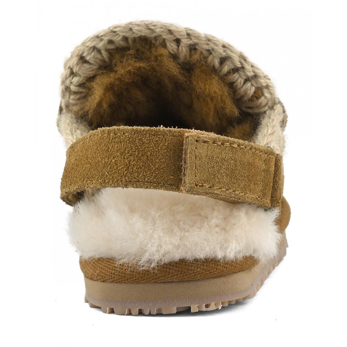 Eskimo slipper back strap Cognac F25-MU.FW161024A COG MOu 