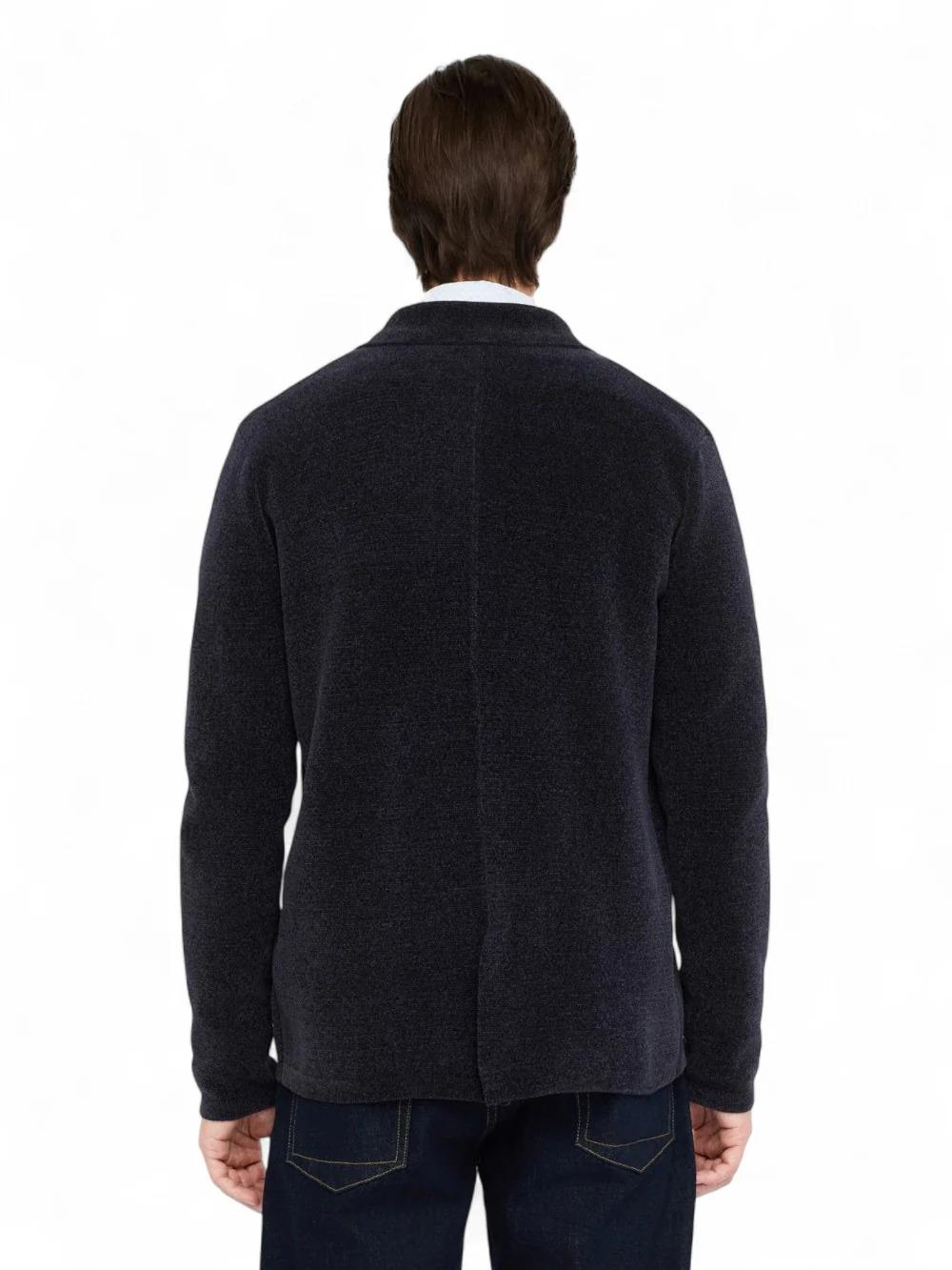 Cardigan Liu Jo in ciniglia uomo dark blue QF5081MA29P 94013 LIU-JO 