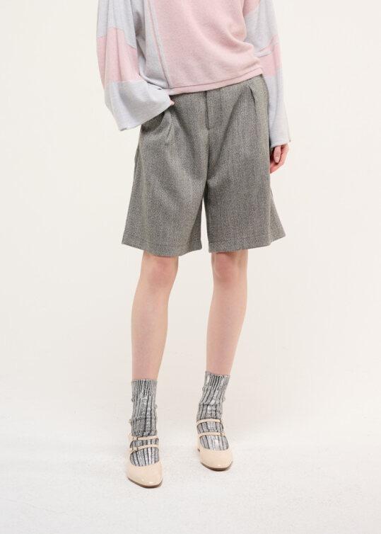 SHORT CROCHE' SPIGATO GRIGIO CHIARO CR09442 90 CROCHE 