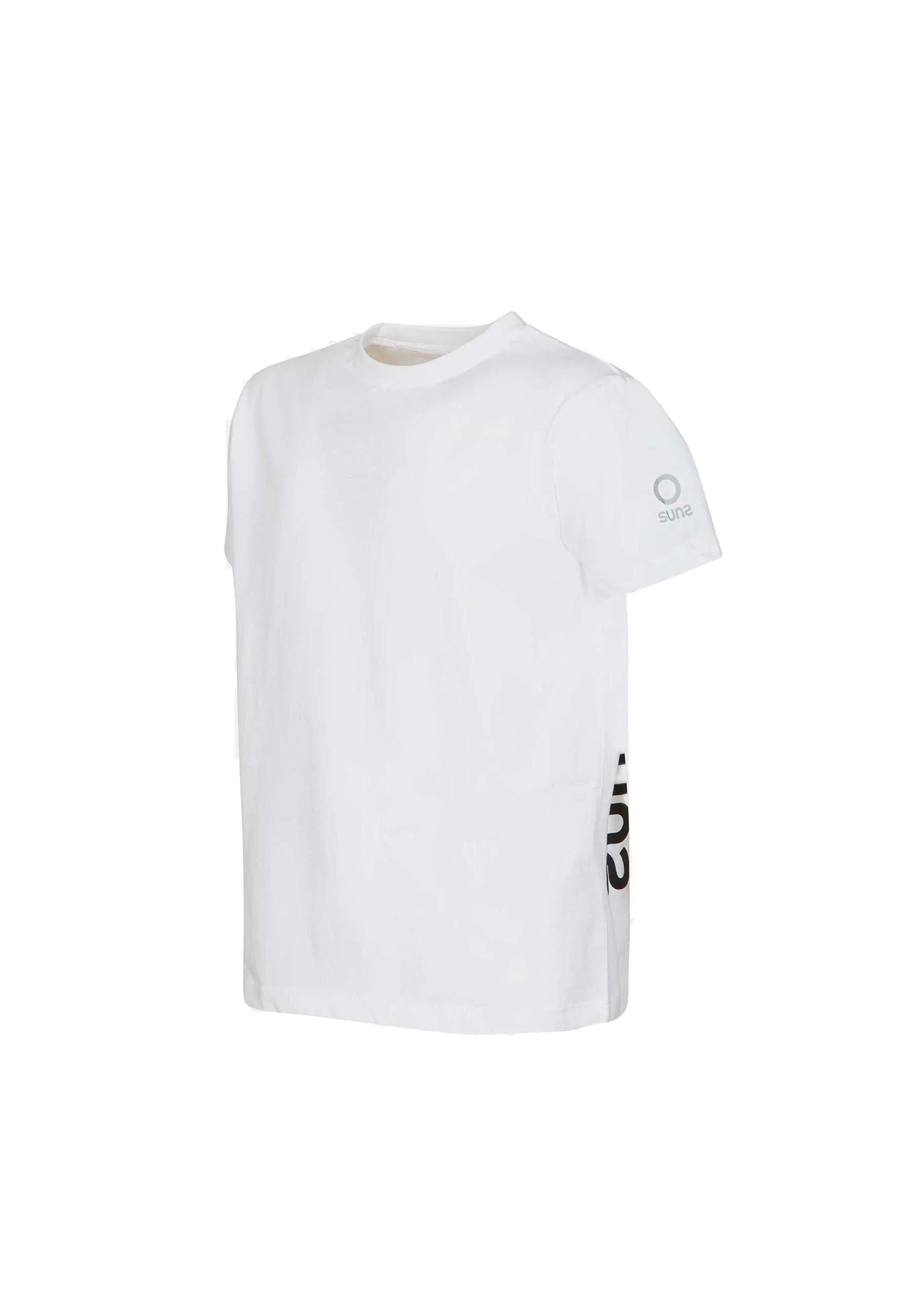 Suns T-shirt Girocollo Bianca con Stampa Logo TSS6114U WHITE SUNS 