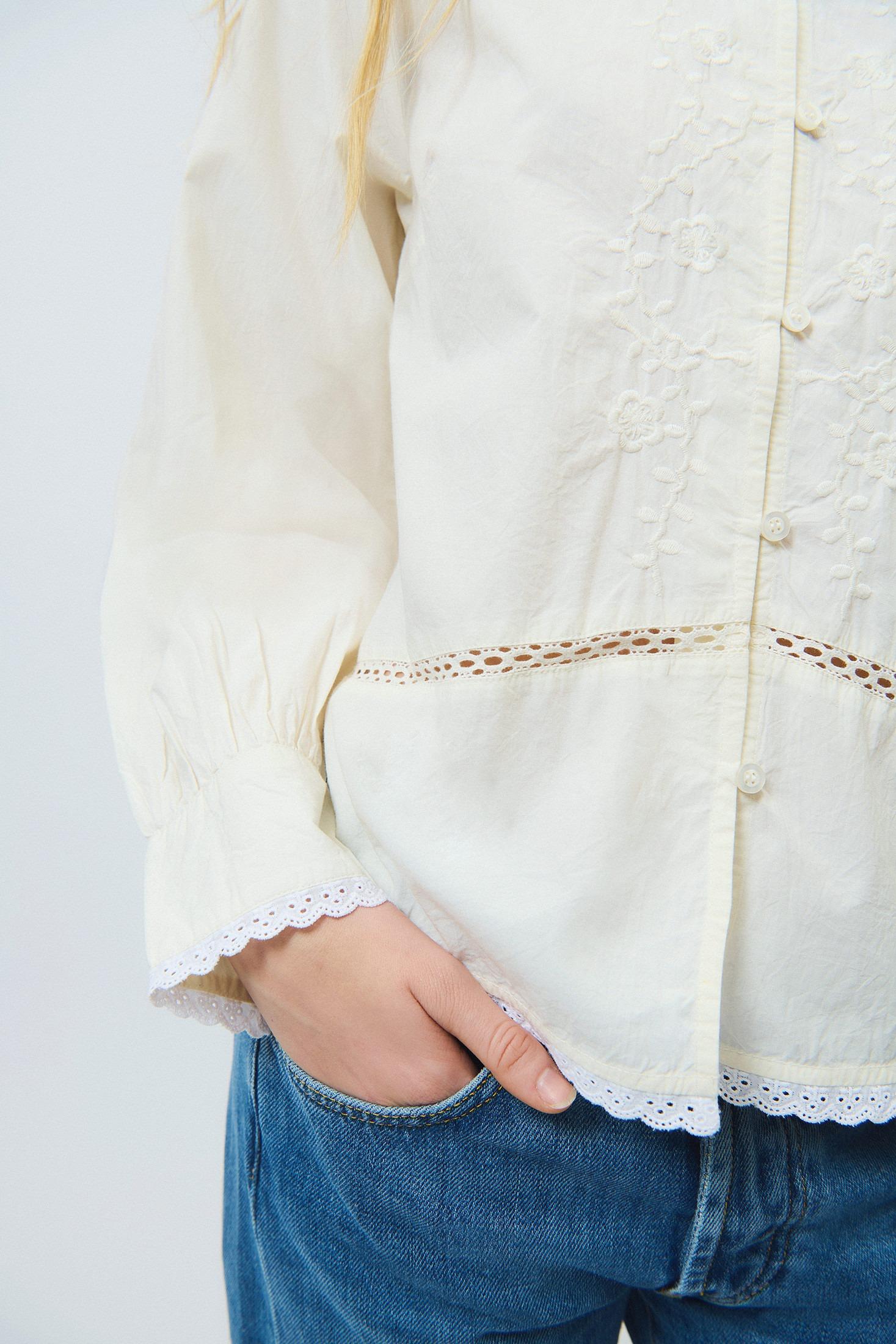 ROY ROGER'S OLD GLORY - CAMICIA FARM CON RICAMI ROG0143CS390124 C0162 ROY ROGER'S 