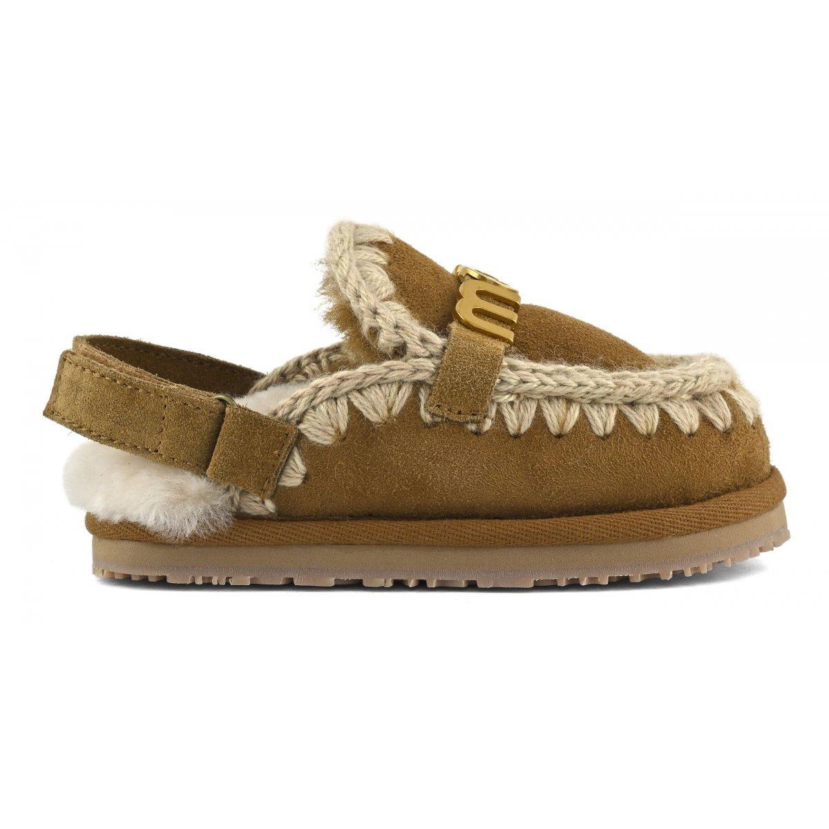 Eskimo slipper back strap Cognac F25-MU.FW161024A COG MOu 