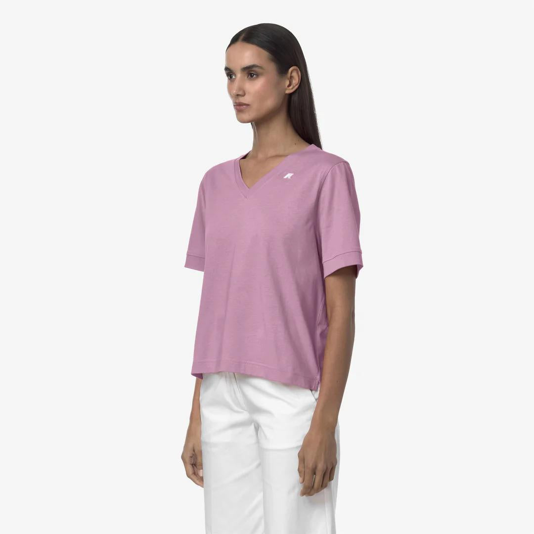 LEDA JERSEY<BR/>VIOLET GLICINE K2148FW H41 K-WAY 