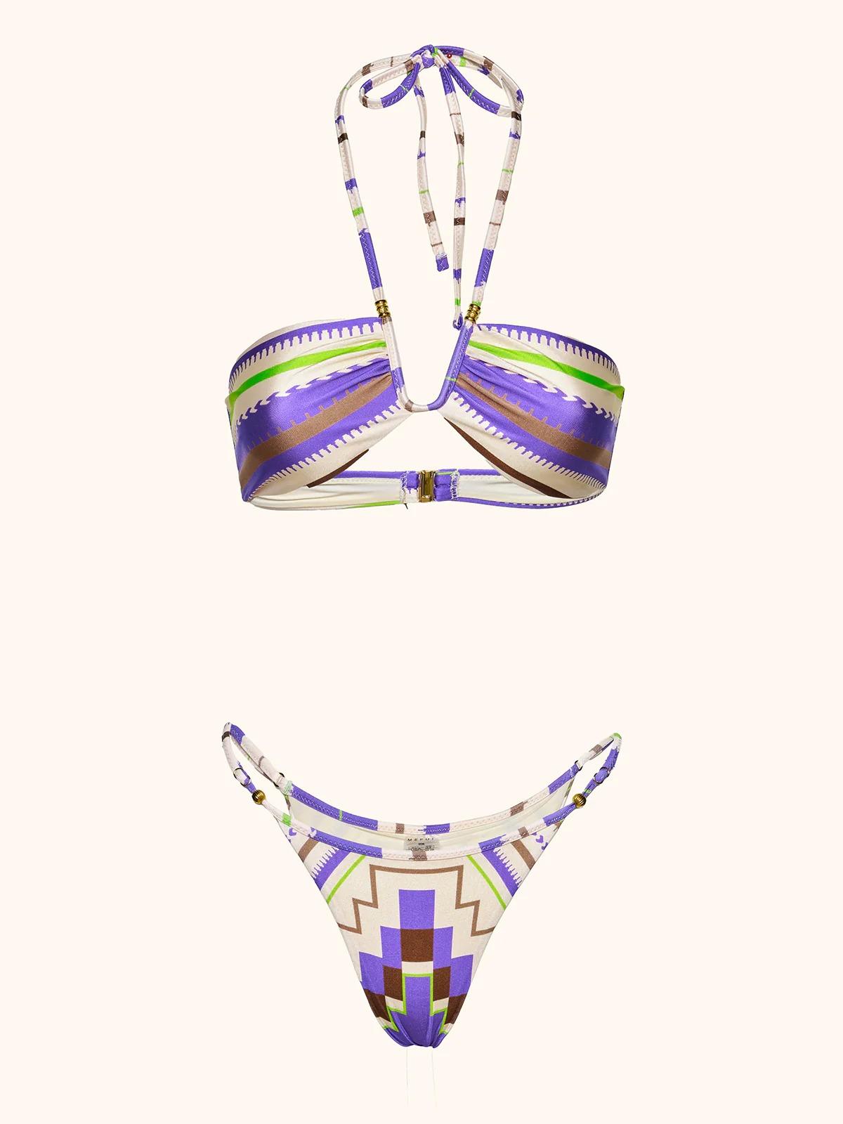 Bikini Donna Me fui Fascia con Slip regolabile Fantasia SW0511-X35 MF26-SW0511 X35 ME FUI 