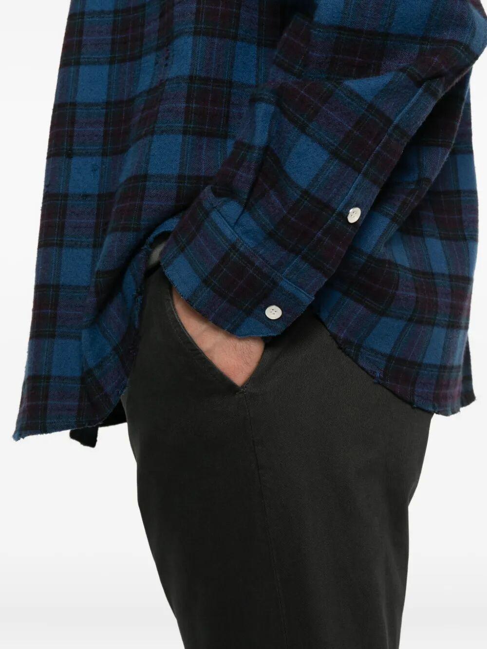 Pantaloni Gaubert Slim In Gabardina Stretch Antracite UP235-GSE043U-PTD 910 DONDUP 