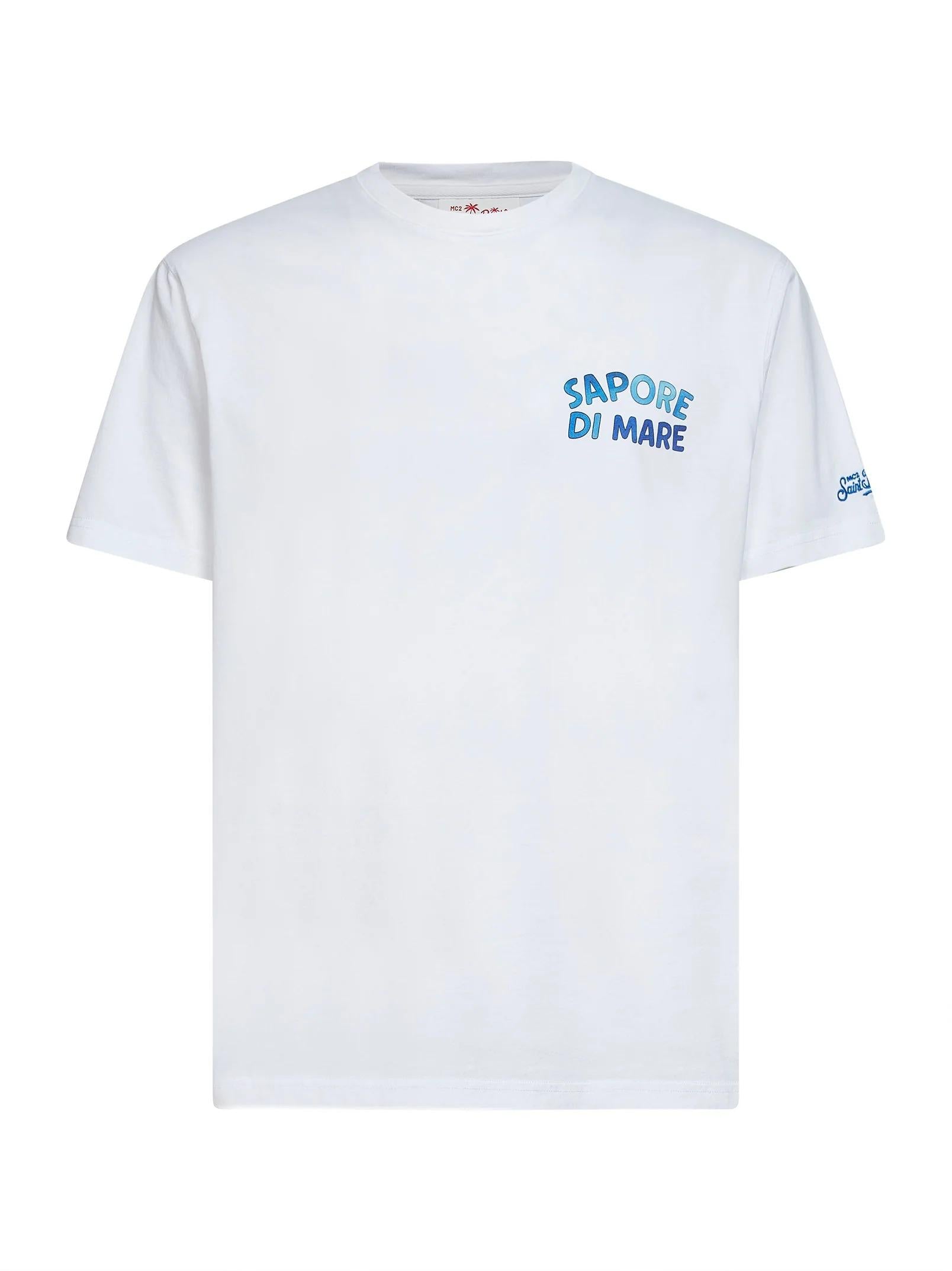 MC2 SAINT BARTH<BR/>T-shirt Portland bianca con stampa Gin Mare - Edizione Speciale PRL0002 04450L MC2 SAINT BARTH 