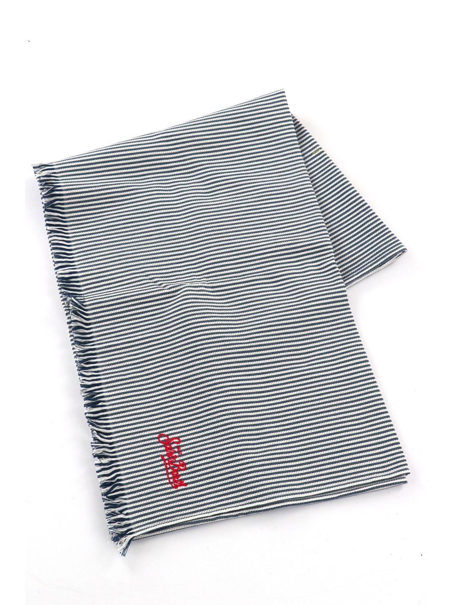 MC2 Saint Barth Telo Mare Seersucker Stripes Blu Unisex FOUT014-00582L FOUT014 00582L MC2 SAINT BARTH 