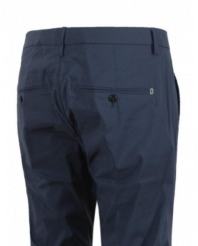 Pantaloni Gaubert slim in popeline cotone e nylon BLU UP235-PS0020U-002 894 DONDUP 