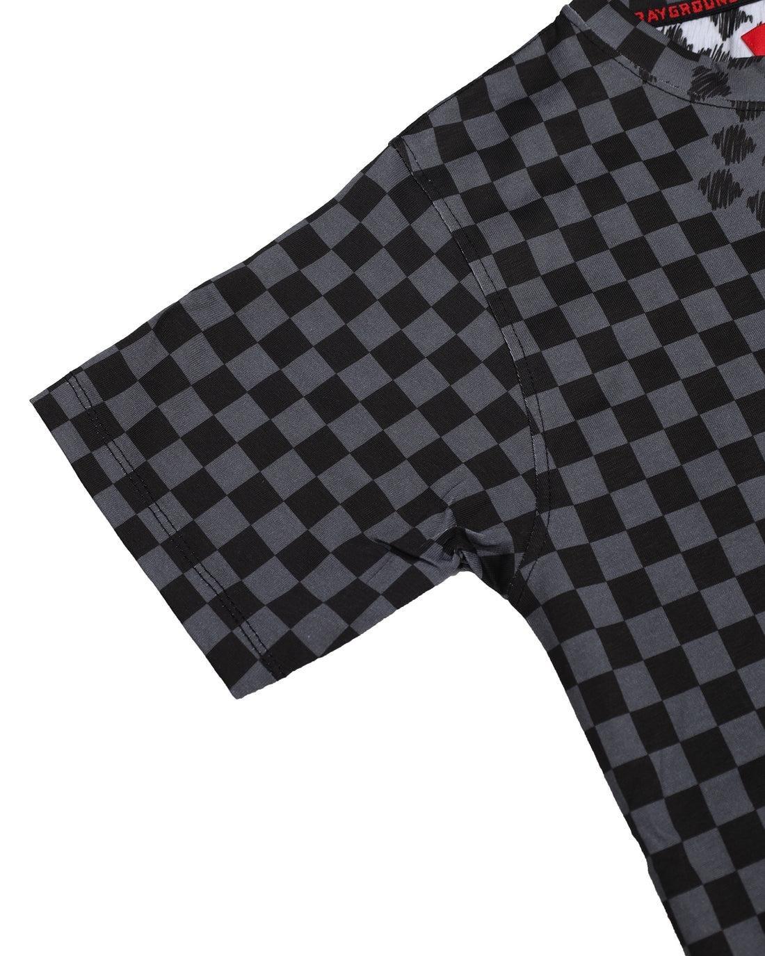 SPRAYGROUND CHECKERED SKETCH REGULAR T-SHIRT SPY1410 V.U SPRAYGROUND 