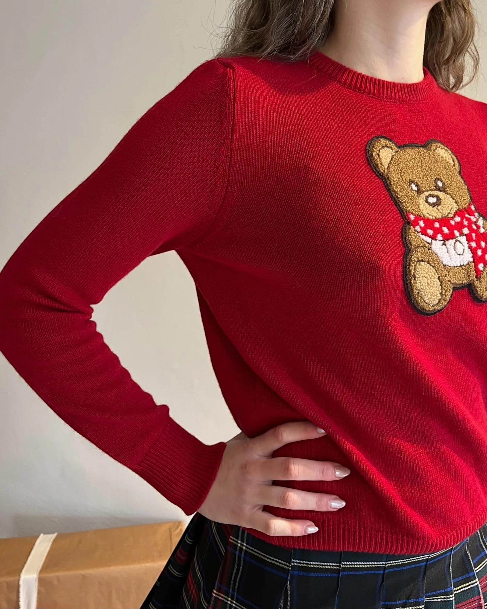 Vicolo Maglia orsetto sciarpa art. 77335F ROSSA 77335F ROSSO VICOLO 