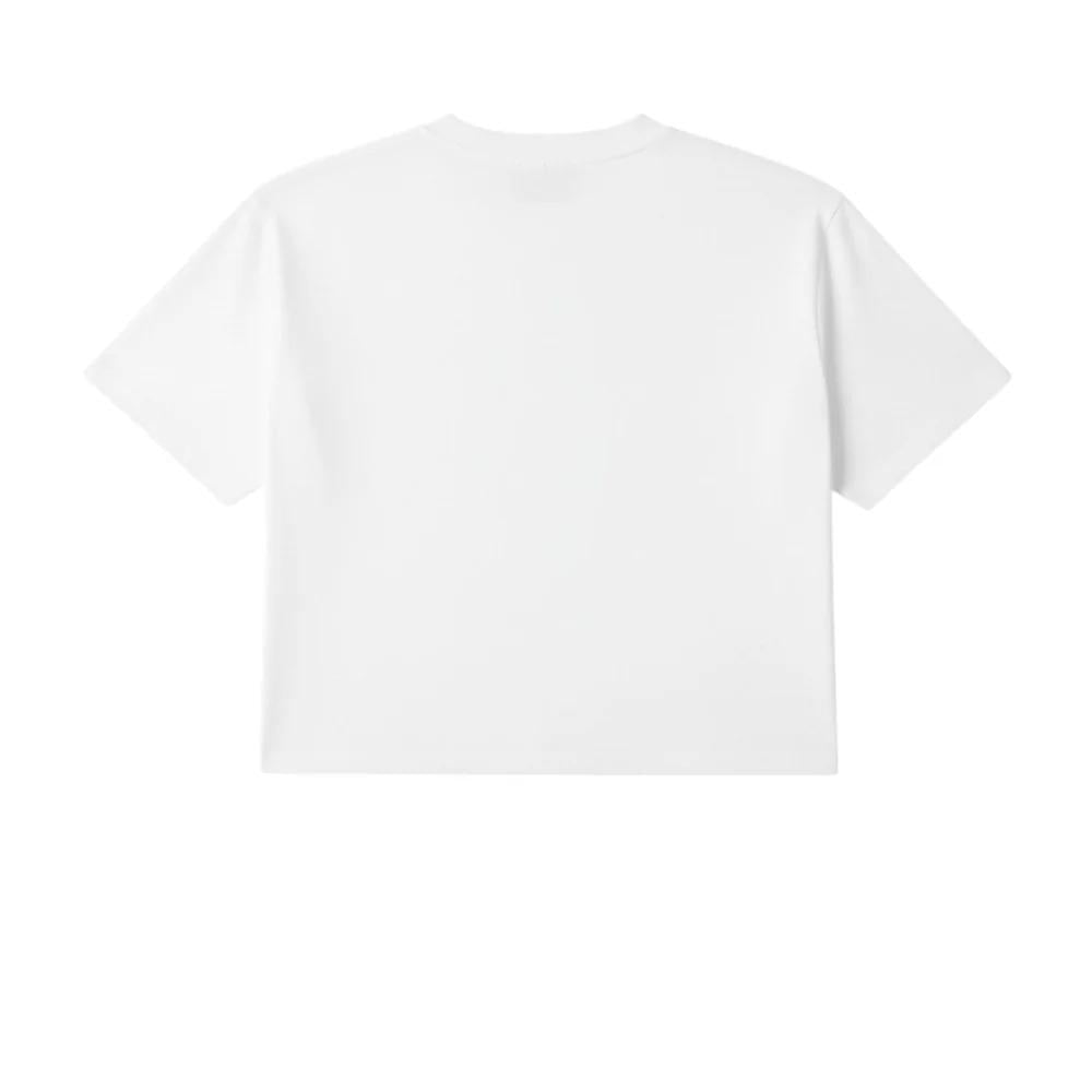 Hinnominate T-shirt Cropped Bianca Con Logo Per Bambina 3646MY00326 3646MY00326 WHITE HINNOMINATE 