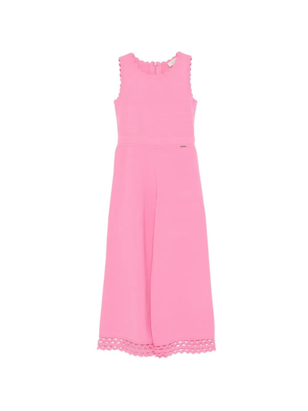 TWINSET Tuta in maglia traforata con motivo a zig-zag 261GJ3Q41 07207 TWINSET 