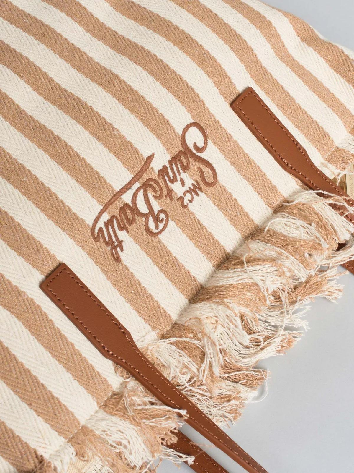 MC2 SAINT BARTH Borsa Donna CITY BAG MID FRINGE 01763L HB STRIPES 19 EMB CBMF001 01763L MC2 SAINT BARTH 