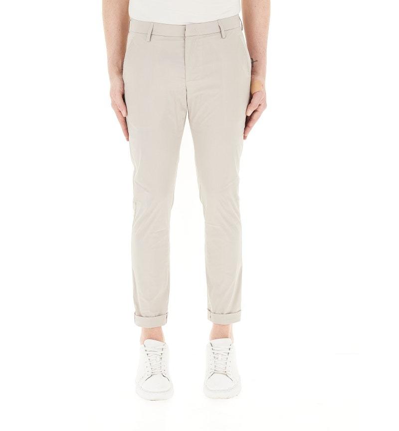 Pantaloni Gaubert slim in popeline cotone e nylon BEIGE UP235-PS0020U-002 010 DONDUP 