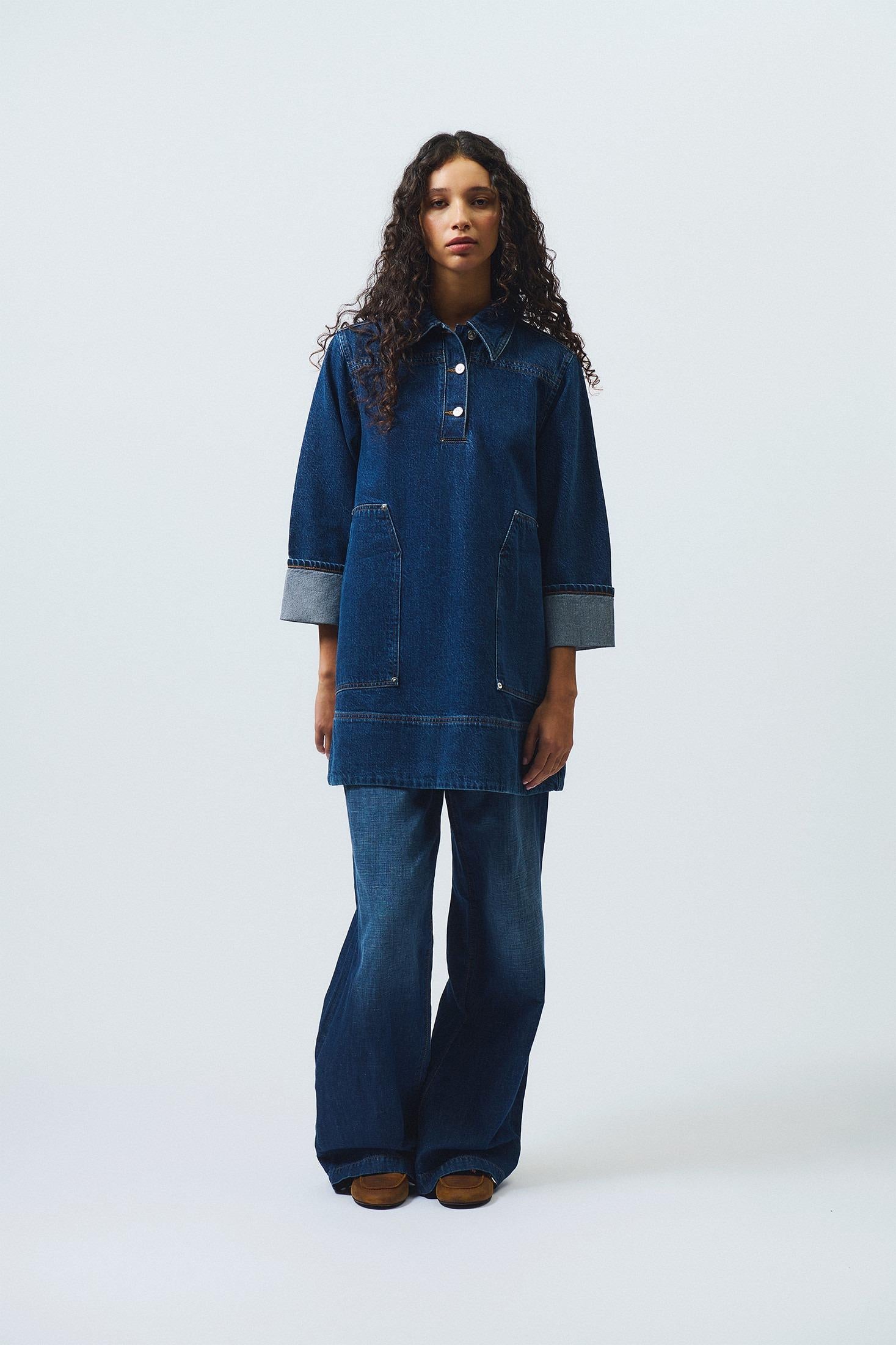 Jeans marta denim cotton linen neptune RND091CR553073 C0999 ROY ROGER'S 
