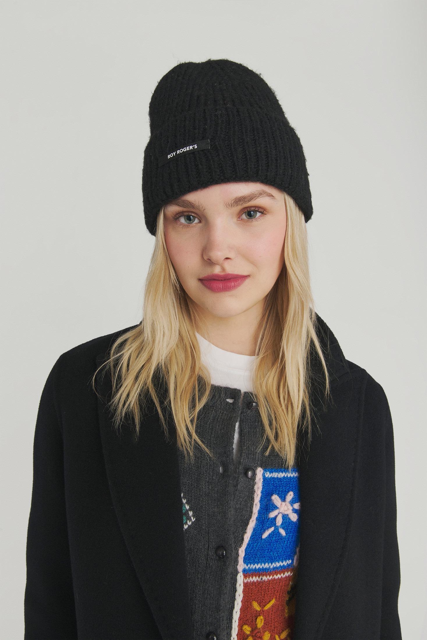 BEANIE IN MISTO LANA BLACK RND931CH47XXXX C0020 ROY ROGER'S 