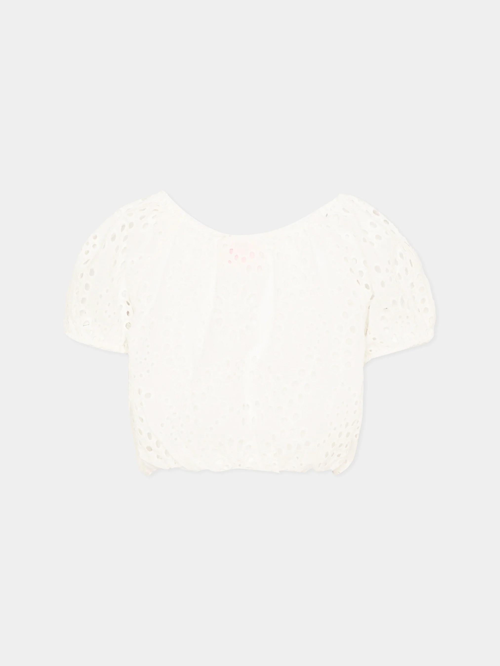 Mc2 Saint Barth<BR/>Top bianco Giada Jr per bambina GIA0001 01444L MC2 SAINT BARTH 