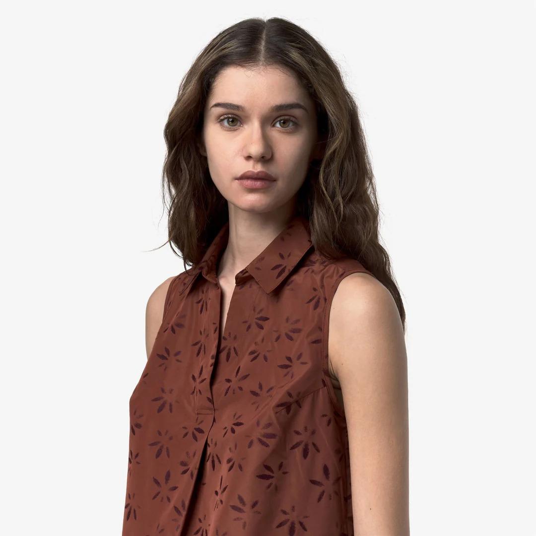 ANTY EMBY JACQUARD<BR/>BROWN-VIOLET JACQUARD K7137PW C39 K-WAY 