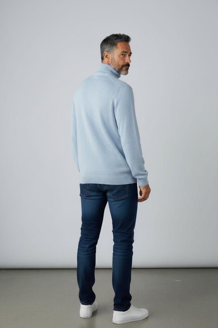 Dolcevita impuntura Luigi Gentile Celeste LG1201 70 LUIGI GENTILE 