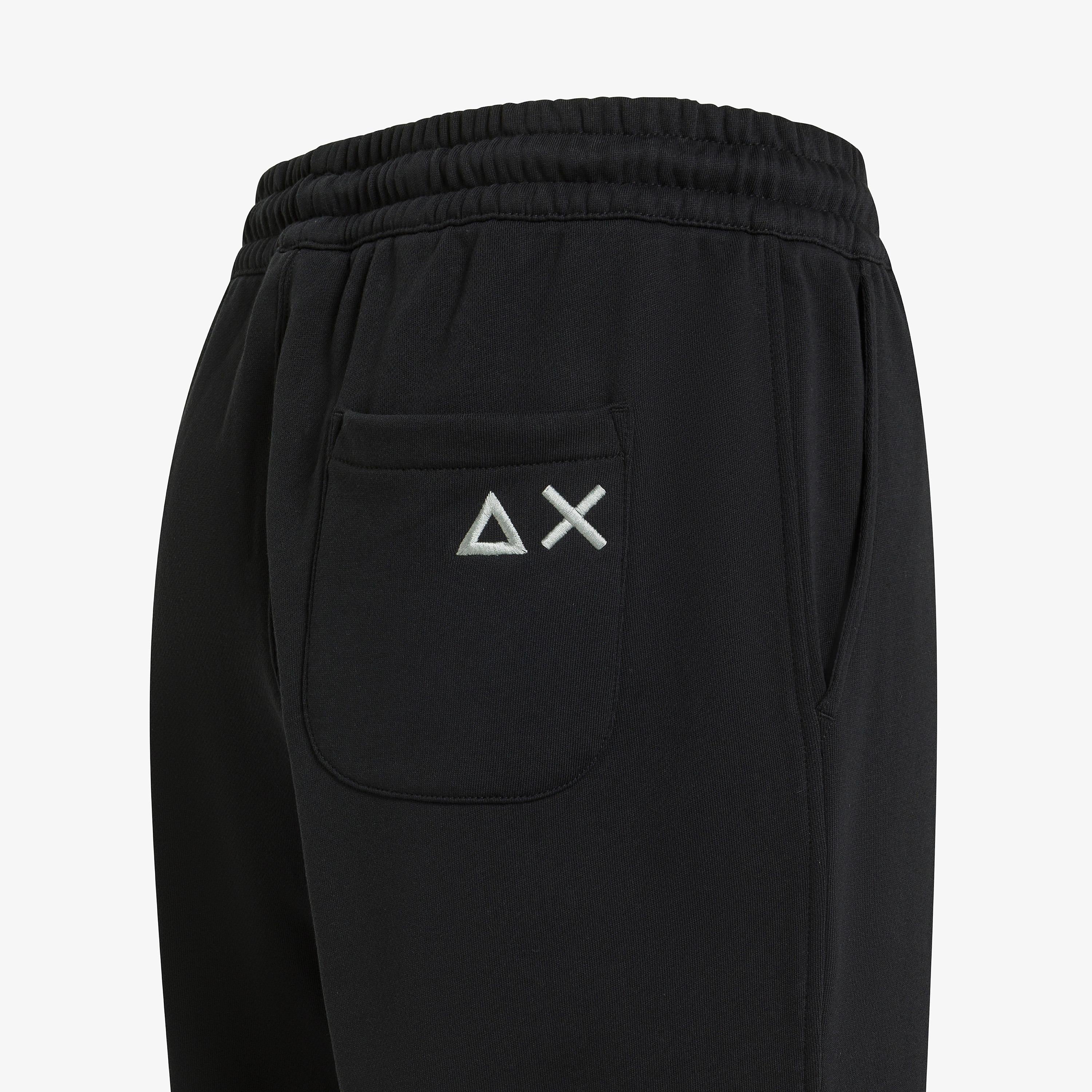 Pantaloni straight in felpa nero F45142 11 SUN 68 