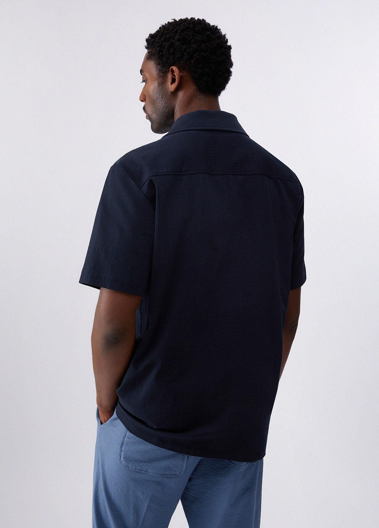 Liu-jo Camicia in seersucker blu QA6268T452A 94013 LIU-JO 