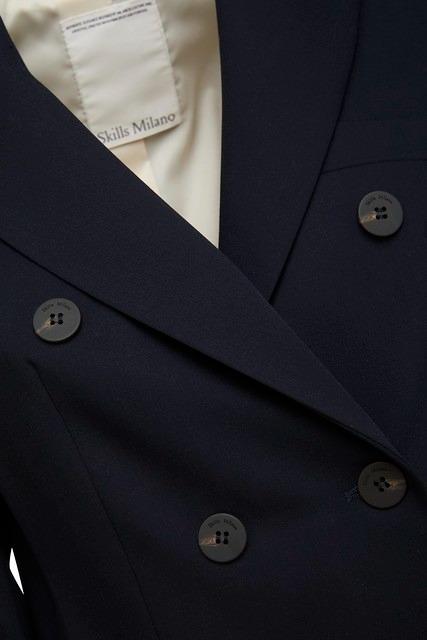 SKILLS MILANO GIACCA DOPPIOPETTO BLU SCURO W302NAIMA373W721 790 SKILLS MILANO 