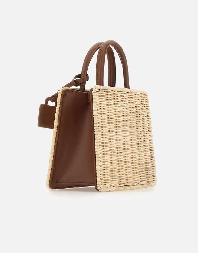 MC2 SAINT BARTH<BR/>Borsa a mano Shop Bag Mini Straw Leather SHBM0002 01737L MC2 SAINT BARTH 
