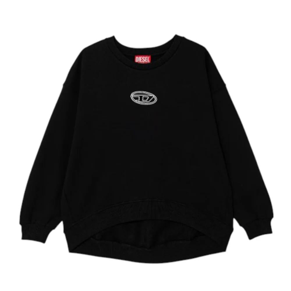 Diesel Felpa girocollo nera con Oval D J02621-0GEAD-K900 J02621-0GEAD K900 DIESEL 