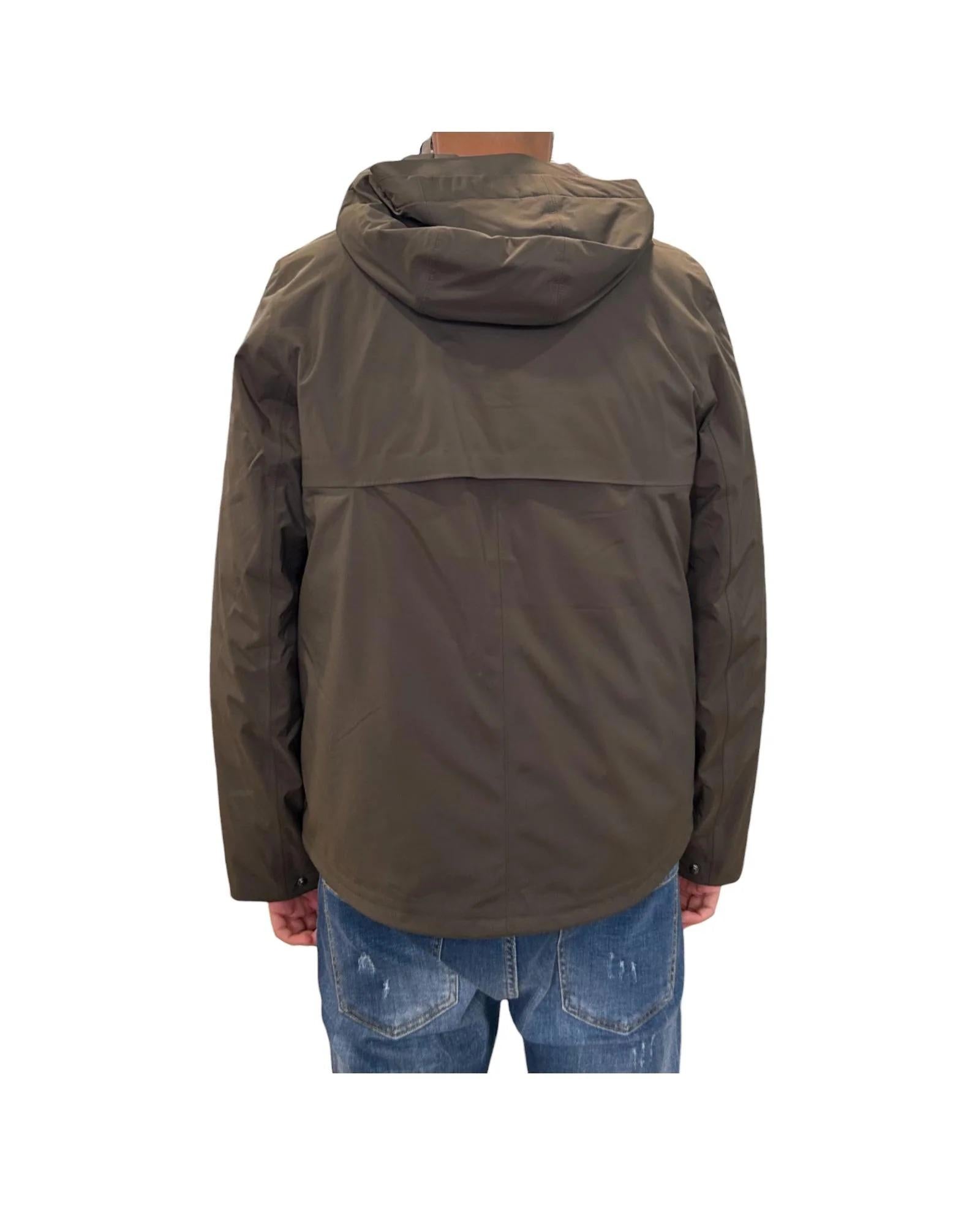 JACKEN BONDED PADDED<BR/>BLACK OLIVE COMBO<BR/><BR/> K7132BW B38 K-WAY 